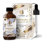Florona Rosemary Essential Oil - 4 fl oz, 100% Pure & Natural Therapeutic Grade rosemary oil for Aromatherapy, Hair, Skin, Diffuser
