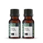 Puretive Botanics Peppermint Essential Oil | Refreshing Aroma for Aromatherapy, Cold Relief Headache Relief, and Digestive Support | 100% Pure, Undiluted Therapeutic Grade | 15ml - Pack of 2