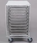 Bags & Covers, Bakery Pan Rack Cover, Heavy Duty Plastic, 3 Zippers, 24" W x 28" L x 63", Made in USA (28"x 23"x33")