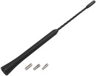 X AUTOHAUX 9" Universal Car Radio AM FM Antenna Aerial Flexible Antenna 22cm Radio Antenna Booster Signal Roof Mast Replacement Black