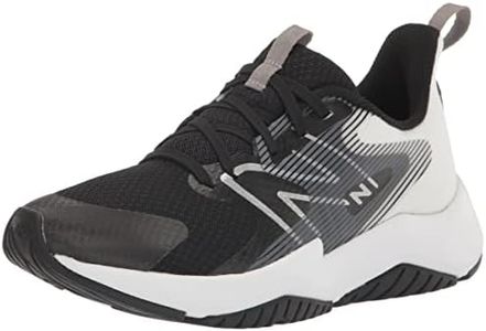 New Balance Kid's Rave Run V2 Lace-up Sneaker, Black/White, 4 Big Kid