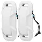 KEMIMOTO Boat Fenders Boat Bumpers for Docking Upgraded Boat Fenders Bumpers, Fit for Bass Boat and Jon Boat, White, 2 PCS