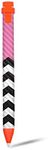 MIGHTY SKINS MightySkins Carbon Fiber Skin for Logitech Crayon Digital Pencil iPad (6th gen) - Pink Chevron | Protective, Durable Textured Carbon Fiber Finish | Easy to Apply | Made in The USA