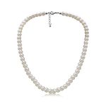 Imitation Pearl Necklace for Women | Vintage Beaded Pearl Choker for Everyday Wear, Fancy Dress, Wedding Brides Jewellery, Costume Jewellery, one size (DV0123)