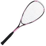 Carbon Ultra-Light one-Piece Squash Racket, Squash Racket Set, with Racket Cover, Suitable for Beginners,Pink