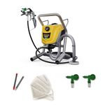 WAGNER Airless ControlPro 250M Paint Sprayer for interior and exterior wood, metal, wall and ceiling paints, covers 15 m² in 2 min, 110 bar, adjustable spray pressure, 9 m hose