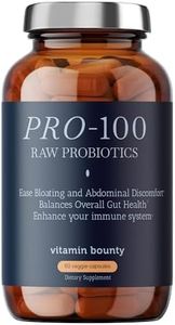 Vitamin Bounty Pro-100 Probiotic - 100 Billion CFUs, 13 Strains for Gut Health, Digestive Support, Immune System Boost, Gas & Bloat Relief - Delayed Release Capsules - 60 Count