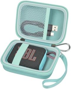 Carrying Case Compatible with JBL Go 4 - Portable Bluetooth Speaker Box Pro Sound, Also for Go 3/Go3 Eco/Go2 Waterproof Mini Wireless Speakers - Case Only (Mint)