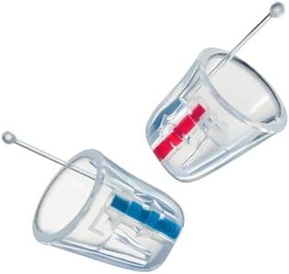 Earasers EARasers Noise Cancelling Earplugs - Reusable Soft Silicone Reduction Euro Ear Plugs for Concerts, Musicians, Djs, Drummers, Motorcycles, Dentists – 26dB Peak (Small), Transparent (CE26)