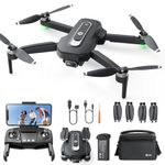 Holy Stone GPS Drone with Camera 4K for Beginners, HS460 Foldable Drones with 26 Mins Long Flight Time, Brushless Motor, Follow Me, Auto Return, 5G FPV Transmission, Under 249g Easy for Adults