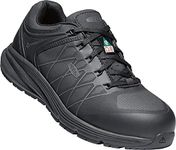 KEEN Utility Women’s CSA Vista Energy XT Low Sneakers Composite Toe Work Shoes Construction Shoes, Black/Black, 8 D (Medium) US