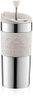 BODUM Coffee Maker Travel Mug with Extra Lid, Stainless Steel, 350ml, White, K11067-913