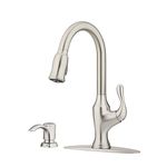 Pfister Deming Single-Handle Pull-Down Sprayer Sink Tap Kitchen Faucet in Spot Defense Stainless Steel