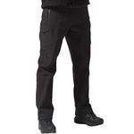 FREE SOLDIER Men's Outdoor Softshell Fleece Lined Cargo Pants Snow Ski Hiking Pants with Belt (Black 36W x 32L)