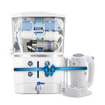 KENT Supreme RO Water Filter & Hand Blender 150 Watt | Multi Stage Purification | RO + UF + TDS Control + LED Tank | 8L Tank | White | Fit for Borewell/Tanker/Municipal Water