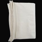 HOTGODEN 100% Cotton Muslin Fabric: 63 inch x 2 Yard Unbleached Muslin Linen Fabric Material for Sewing Material Apparel Cloth