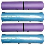 YYST Yoga Mat Foam Rollers Wall Rack Wall Storage Mount Wall Holder Storage Shelf for Foam Rollers and Yoga Mat, Up to 8 Inch Diameter - No Mat -4/PK