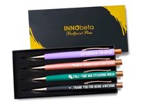 InnoBeta Administrative Professional Day Gifts Ballpoint Pen Set of 4, Funny Administrative Assistant Secretary Gifts for Women/Men, Office Tools for Administrative professionals - Best Ever