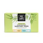 Pee Safe 100% Organic Cotton Biodegradable Sanitary Pads, 14 Regular & 18 Overnight Pads - Quarterly Pack | Anti-Bacterial | Superb Absorbency | Skin Friendly | Comfortable