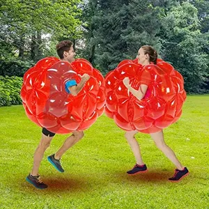 SUNSHINEMALL 2 PC Sumo Balls for Adult, Inflatable Body Sumo Balls Bopper Toys, Heavy Duty PVC Vinyl Kids Adults Physical Outdoor Active Play (36 INCH Red)