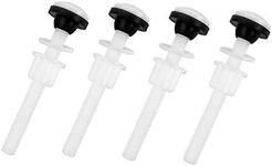 QWORK 4 PCS Plastic Toilet Tank Bolts, M10 Tank to Bowl Bolt Set for Two Piece Toilet