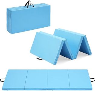 Joppoint Gymnastics Mat, 3'x6'x2'' Thick 4-Panel Folding Kids' Gymnastic Tumbling Mat with Carrying Handles for Home Gym Exercise & Play