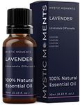 Mystic Moments | Lavender Essential Oil 10ml - Natural Oil for Diffusers, Aromatherapy & Massage Blends Vegan GMO Free