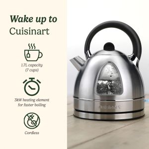 Cuisinart Electric Kettle 1.7L – Stainless Steel Fast Boil