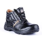 HILLSON Men Apache Steel Toe Isi And Ce Certified Protective Footwear Safety Shoes With 200J Toe Cap(Steel Toe,8) Black