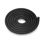 AGPTEK 6m/19.69ft Cable Tidy Sleeve, Animal Proof Cable Wire Management Wrap Split Sleeve with Flame Retardancy, Cable Cover Protector Cord Organizer for TV, Computer, Home Theater, Car and More