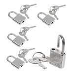 SEWOART 5 Sets Box Treasure Chest Lock Pirate Toy Plastic Playes Mini Toys for Kids Small Padlock Diary Lock and Key Set Padlock Jewelry Box Treasure Box Lock Jewelry Box Locks Keys Child