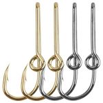 Fishing Hook Hat Pins, 20pcs/Box Fish Hook Hat Clip Fishing Hat Hook Clip for Cap Hat Tie Clip Clasp Gold/Black