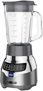 BLACK+DECKER PowerCrush Digital Food Blender with Quiet Technology, Stainless Steel, BL1300DG-T