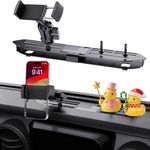 DIAMOOKY Upgraded Metal Phone Mount for Jeep Wrangler JL JLU 2018-2023 & Gladiator JT 2020 2021 2022 2023 Accessories, Dash Phone Holder with Duck Mounts System Kit (Not for 4xe & 2024+)