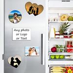 LEECUM Custom Fridge Magnet 4PCS Print Any of Your Design Home Decoration Photo Refrigerator Magnets Office and Kitchen - Locker Magnets (Different)