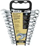 Titan 17328mm Raised Panel Combo Wrench Set, 11 Piece