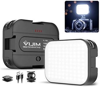 2 Pack VIJIM VL100C Bi-Color LED Video Light on Camera,Mini Rechargeable 2000mAh LED Camera Lights,CRI95+ Dimmable 2500-6500K Ultra Bright Photo and Video Lighting,LED Fill Lamp