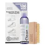 Shoe Cleaner Kit - Jason Markk Premium Shoe Cleaning Kit with Brush | Sneaker Cleaner for All Footwear | Removes Dirt & Stains on Leather, Suede, Canvas, Sneakers, UGGs | 4 oz Professional Formula