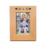 Second Ave Oak 6x4 Portrait Picture Photo Frame Dad & Me Gift Father's Day