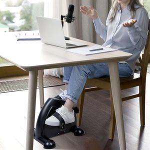 himaly Mini Exercise Bike – Portable Pedal Exerciser with LCD Display, Adjustable Resistance for Home Leg & Arm Fitness