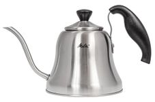 Melitta Gooseneck Kettle, Compatible with All Types of Cookers, Insulated Handle, 0.7 L, Pour Over, Stainless Steel, Silver