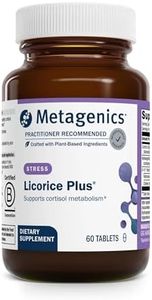 Metagenics Licorice Plus - Cortisol Supplement* - with Ashwagandha, Licorice Root Extract & Chinese Yam - Herbal Supplement for Stress Support* - Non-GMO - Vegetarian - Gluten-Free - 60 Tablets