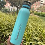 FiABLE Premium Personalised Stainless Steel Vacuum Bottle 720ml | Customised with Name & Icon - Vacuum Thermos Bottle for Office, School, Gym, Travel - HawaiianBreeze720