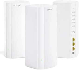 Tenda WiFi 7 Mesh System BE3600 – Dual Band Mesh WiFi System for Home, Covers Up to 6,600 Sq. Ft., Seamless Mesh Network with 3 Gigabit Ports, Supports 160+ Devices, MLO, VPN, 4K QAM, ME3 Pro (3-Pack)