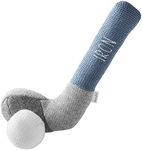 Mud Pie Children's Goft Knit Rattle, Blue Iron Club