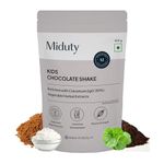 Miduty by Palak Notes Kids Chocolate Shake, Kids Chocolate Powder, Immunity Booster, Added Colostrum, Nutrient-rich Blend of Vitamins, Minerals, MCT Powder, Brahmi Extract, Brain Immunity - 400g