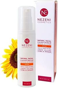 Protector Solar FLUIDO SPF50 Filtros FISICOS Minerales 100% Naturales Rápida Absorción SIN CONSERVANTES Todo Tipo Pieles, Sensibles, Acnéicas, Bebés y Niños - NEZENI COSMETICS