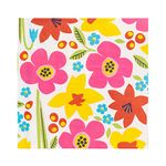 Talking Tables Pack of 20 Recyclable Floral Easter Napkins | Bold Colourful Flower Paper Serviettes, Disposable Tableware for Spring, Decoupage, 33 x 33 cm, NAPKINGEOFLOR