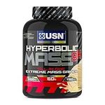 USN Hyperbolic Mass Vanilla 2kg: High Calorie Mass Gainer Protein Powder for Fast Muscle Mass—Weight Gainer, With Added Creatine and Vitamins