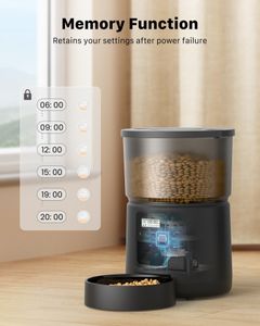 Automatic Cat Feeder 3L – Programmable Timer Pet Food Dispenser